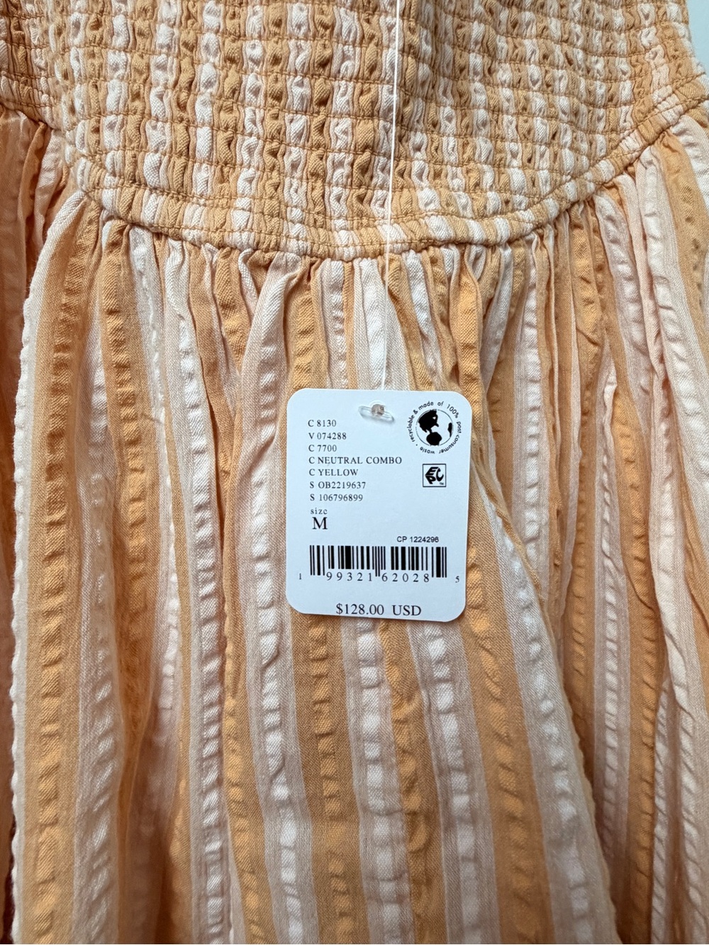 Free People Laurel Plaid Mini Dress in Neutral Combo - Picture 6 of 6